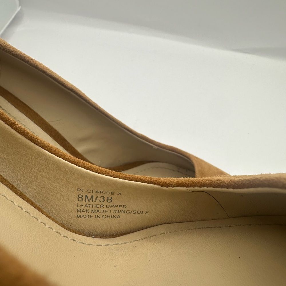 BCBG Generation Clarice-x Brown Suede Leather Pumps Size 8 - Picture 10 of 11